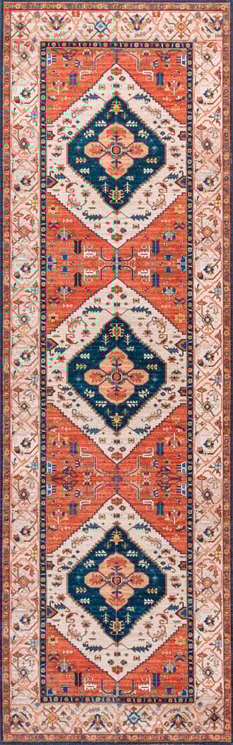 2' 6" x 8' Tribal Medallion Washable Rug primary image