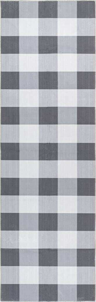 2' 6" x 10' Alanna Buffalo Plaid Washable Rug primary image