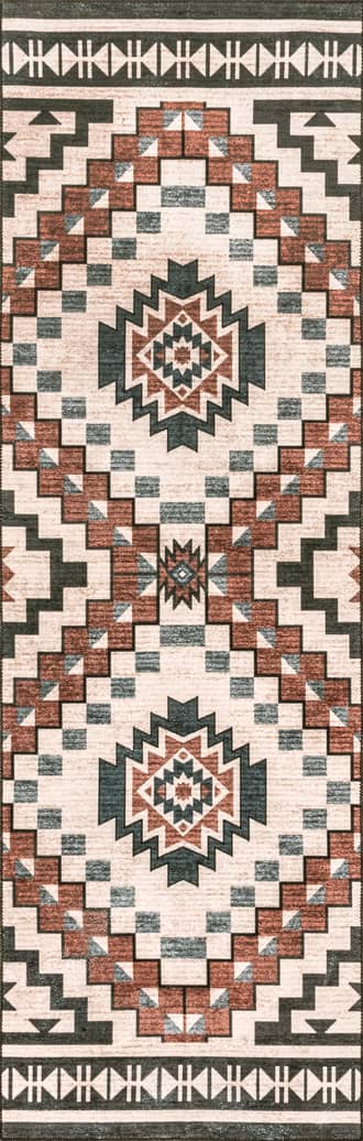 2' 6" x 10' Violeta Timeless Medallion Washable Rug primary image