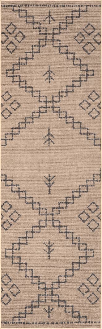 2' 6" x 8' Jonquil Easy-Jute Washable Diamond Rug primary image