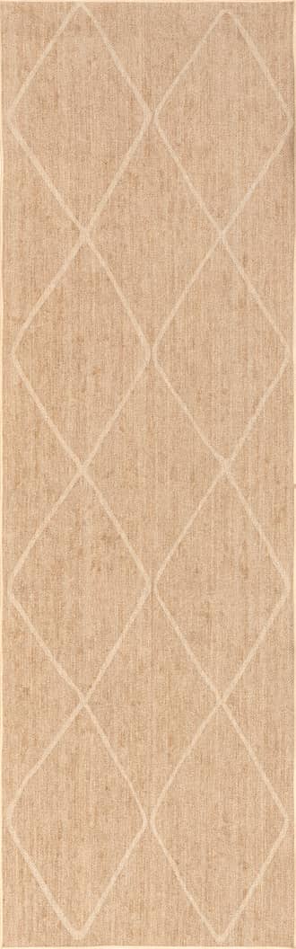 2' 6" x 8' Giselle Easy-Jute Washable Trellis Rug primary image