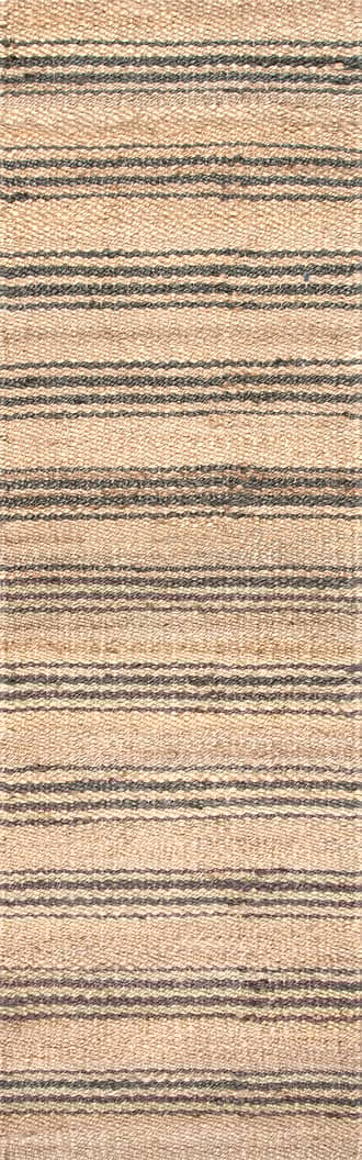 2' 6" x 6' Sycamore Striped Jute Rug primary image