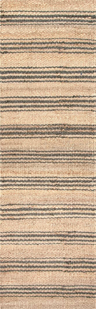 2' x 8' Sycamore Striped Jute Rug primary image