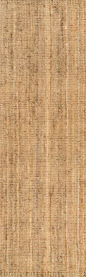 2' 6" x 6' Handwoven Jute Ribbed Solid Rug primary image