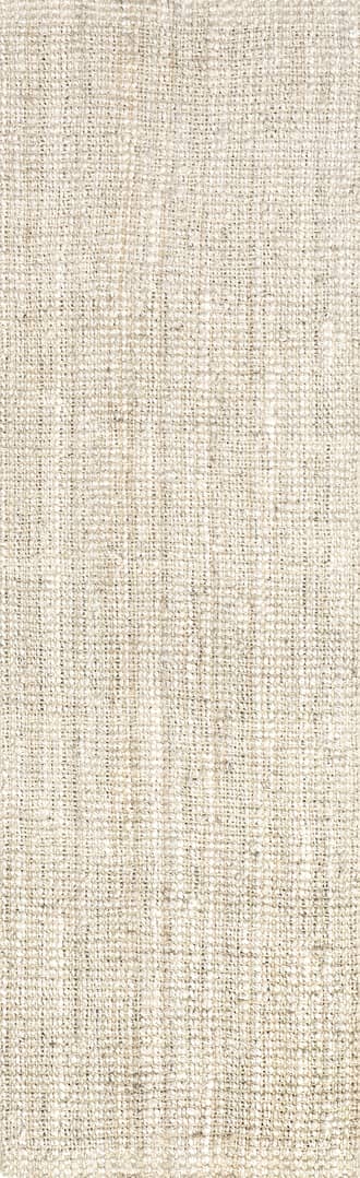 2' 6" x 6' Handwoven Jute Ribbed Solid Rug primary image