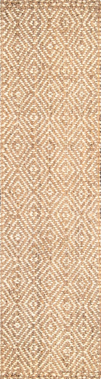 2' 6" x 8' Handwoven Jute Birdseye Diamond Rug primary image