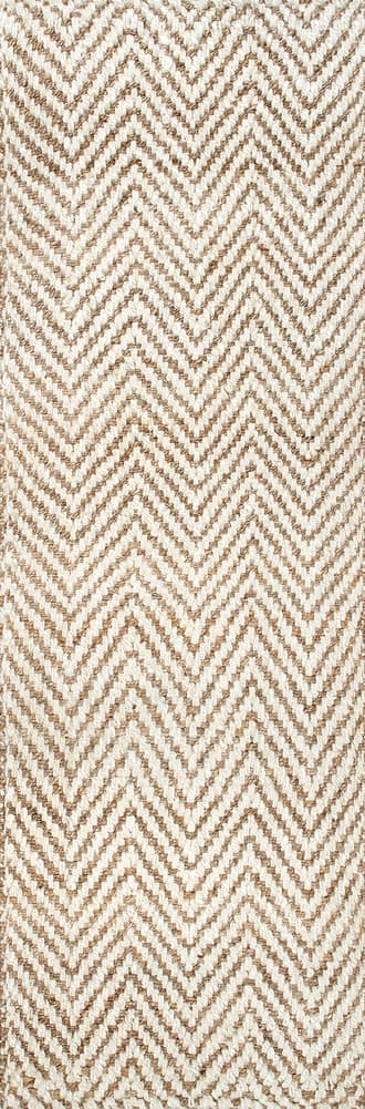 2' 6" x 8' Handwoven Jute Jagged Chevron Rug primary image