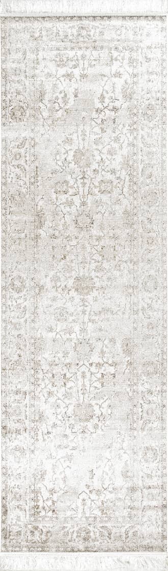 2' 8" x 8' Fading Floral Fringe Rug primary image