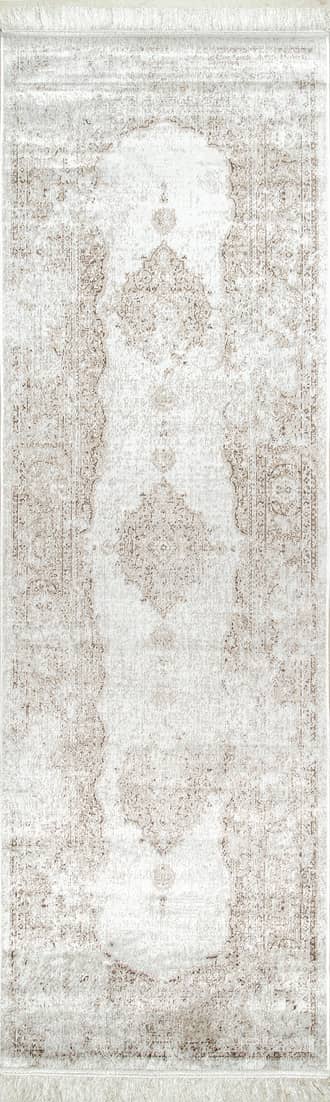 Withering Medallion Fringe Rug primary image