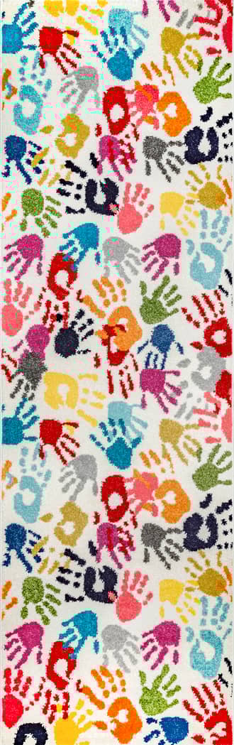 2' 5" x 8' Handprint Collage Rug primary image