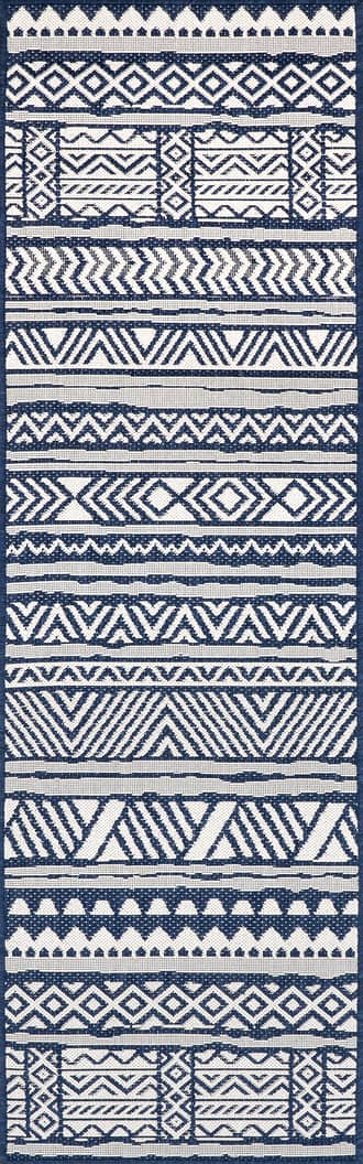 2' x 8' Striped Banded Indoor/Outdoor Rug primary image