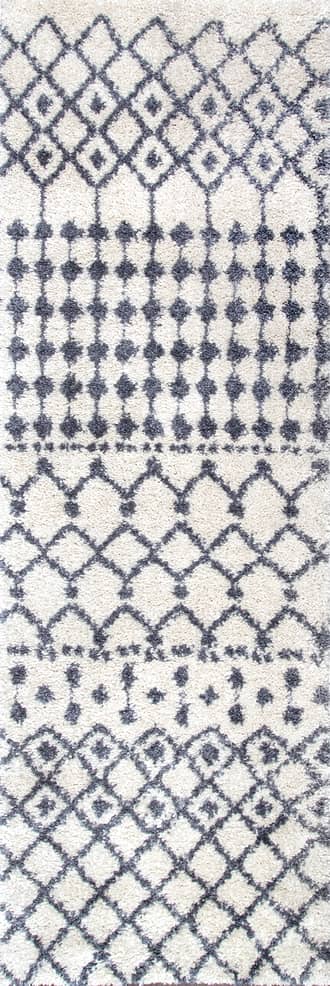2' 8" x 8' Moroccan Trellis Soft Shag Rug primary image
