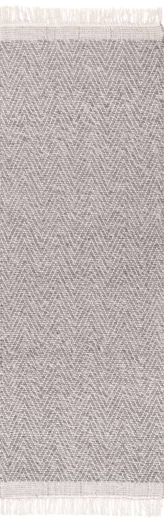 2' x 6' Wool Chevrons Tassel Rug primary image