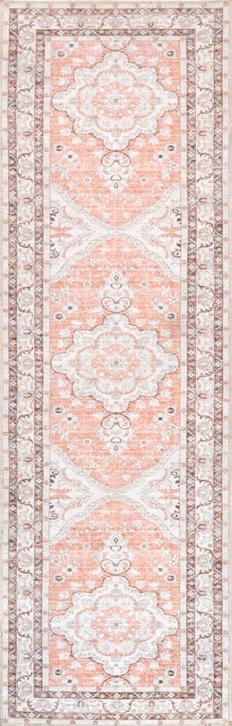 Faded Rosette Washable Rug primary image