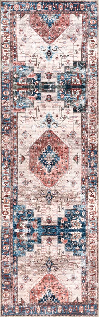 2' 6" x 8' Runic Medallion Washable Rug primary image