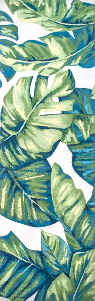 2' 6" x 12' Tropical Foliage Indoor/Outdoor Rug primary image