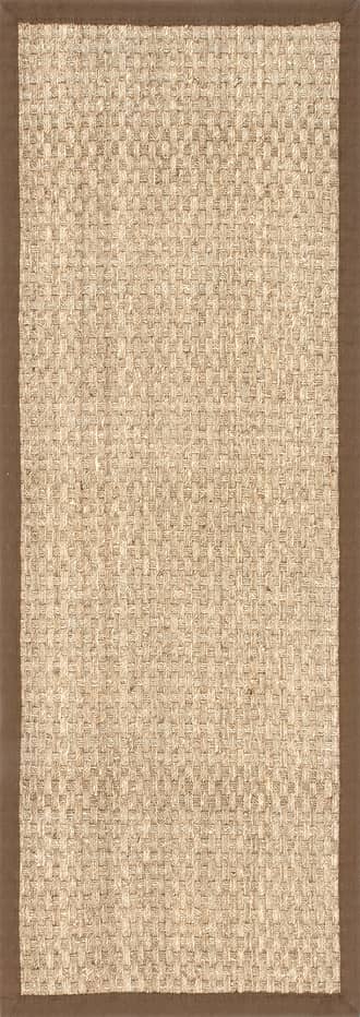 2' 6" x 6' Checker Weave Seagrass Rug primary image