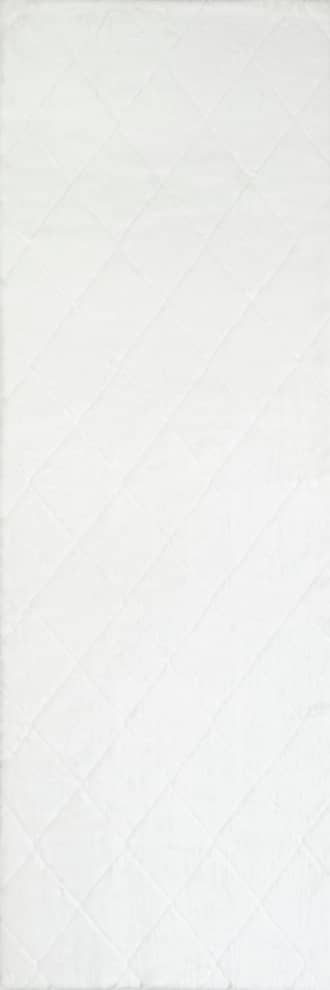 2' 6" x 8' Jaylene Trellis Plush Cloud Washable Rug primary image