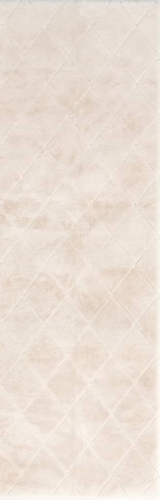 2' 6" x 8' Jaylene Trellis Plush Cloud Washable Rug primary image