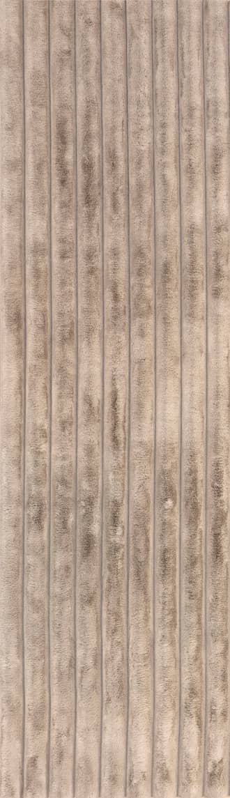 2' 6" x 8' Kris Striped Plush Cloud Washable Rug primary image