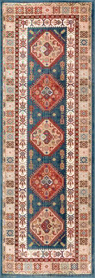 2' 6" x 6' Emblem Fringed Rug primary image
