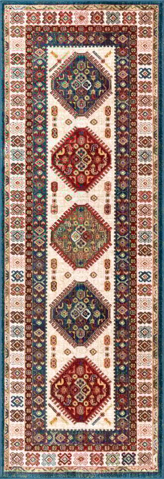 2' 6" x 8' Emblem Fringed Rug primary image