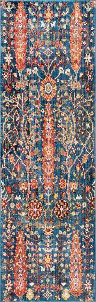 2' 6" x 6' Floral Fringed Rug primary image
