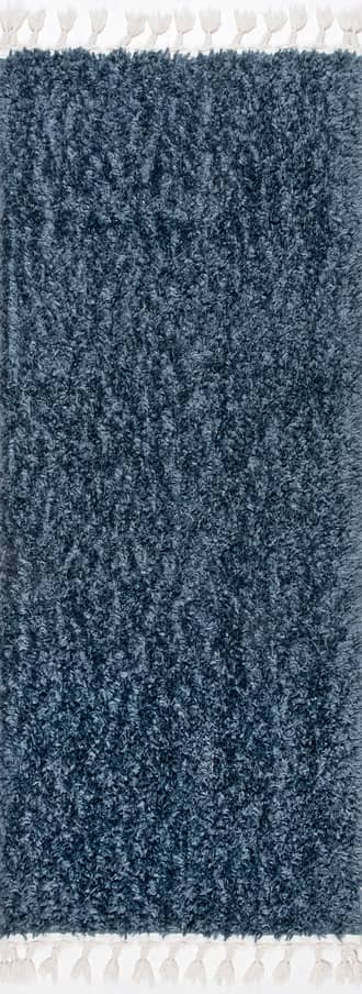 2' 6" x 12' Dream Solid Shag with Tassels Rug primary image