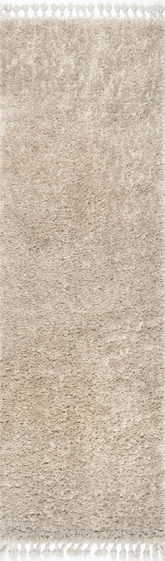 2' 6" x 6' Dream Solid Shag with Tassels Rug primary image