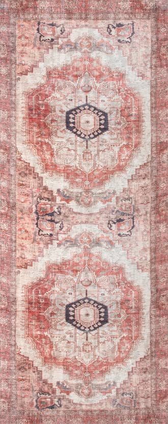 2' 6" x 8' Iris Medallion Washable Rug primary image