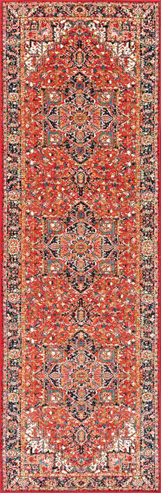 2' 6" x 12' Blossom Emblem Indoor/Outdoor Rug primary image