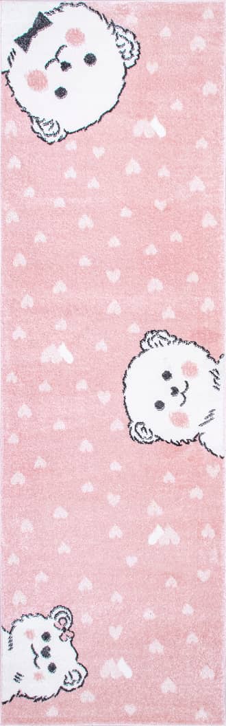 2' 8" x 8' Blushing Bears Nursery Rug primary image