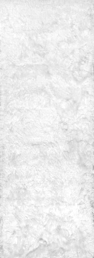 2' 6" x 8' Silky Shine Solid Shag Rug primary image