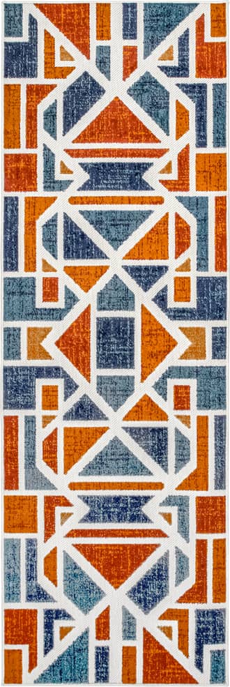 2' 6" x 8' Sarah Abstract Indoor/Outdoor Rug primary image