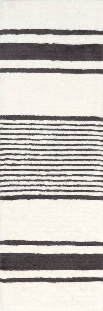 2' 6" x 8' Moonglade Washable Striped Rug primary image