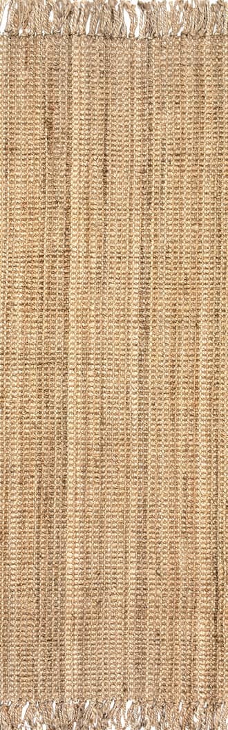 2' 6" x 8' Chunky Jute Tasseled Rug primary image