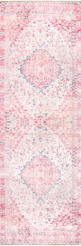 2' 8" x 8' Washable Medallion Flatweave Rug primary image