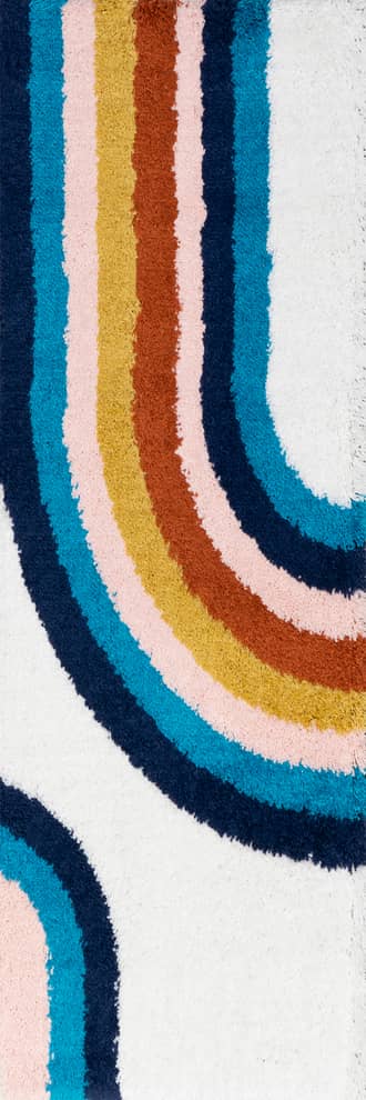 2' 6" x 6' Lala Shag Rainbow Rug primary image