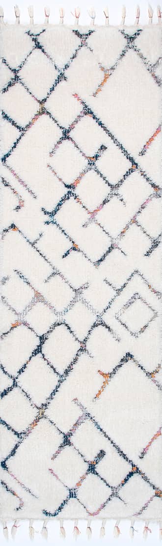 2' 8" x 8' Ruffled Tiles Shag Rug primary image