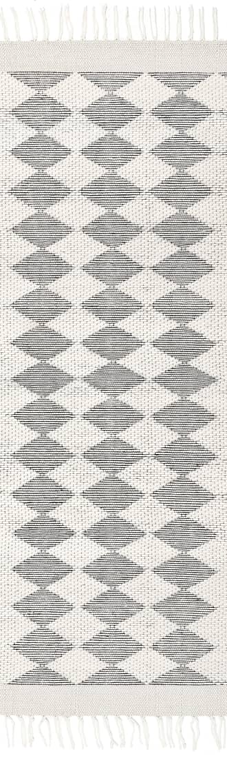 2' x 8' Fractal Diamond Wool Rug primary image