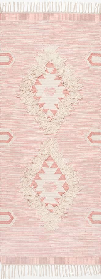 2' 6" x 6' Shaggy Moroccan Lattice Fringe Rug primary image