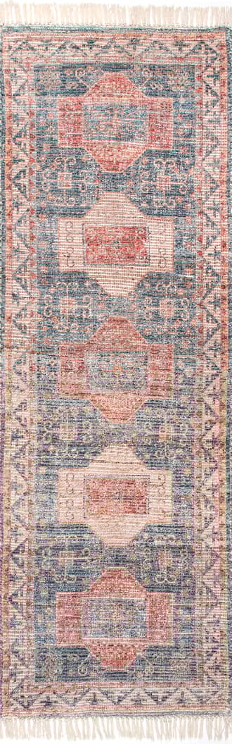 2' 8" x 6' Cartouche Medallion Tassel Rug primary image