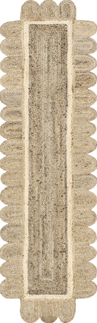 2' x 8' Anna Scalloped Jute Rug primary image