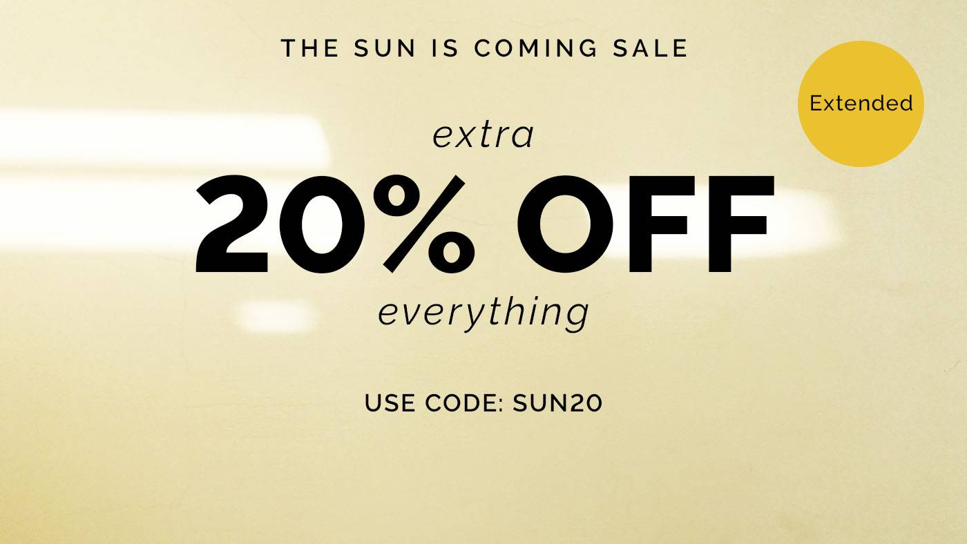 The Sun is Coming Sale Extended Mobile Banner