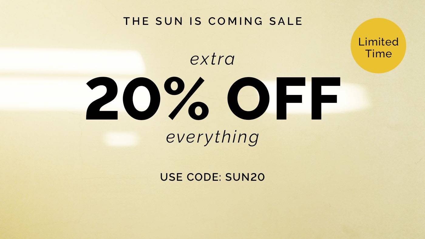The Sun is Coming Sale Limited Time Mobile Banner