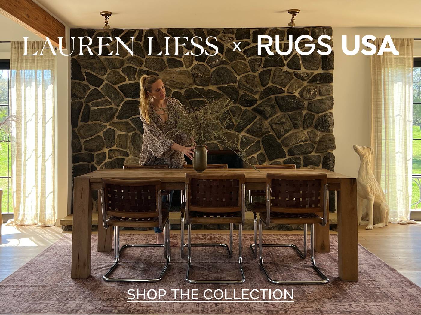 Lauren Liess x Rugs USA Banner 