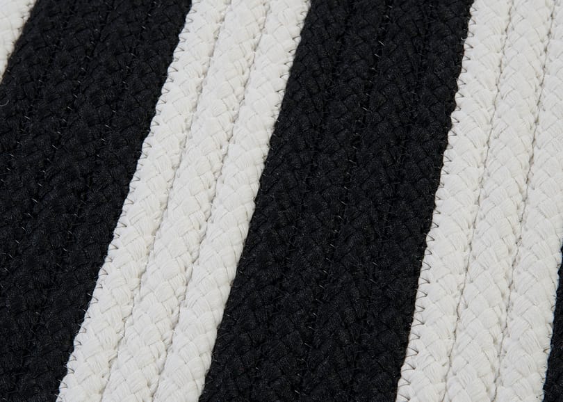 Braided Indoor Outdoor Black White Rug, Indoor Outdoor Black And White Striped Rug