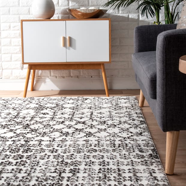 Yazoo Modern Trellis Gray Rug