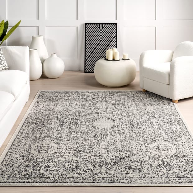 Bosphorus Labyrinth Gray Rug
