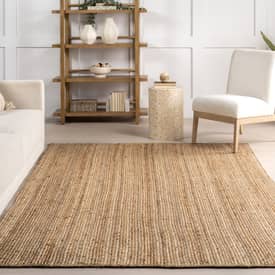 Jute Rug Carpet Handmade Braided 100% Natural  Rustic Look Jute Style Reversible 